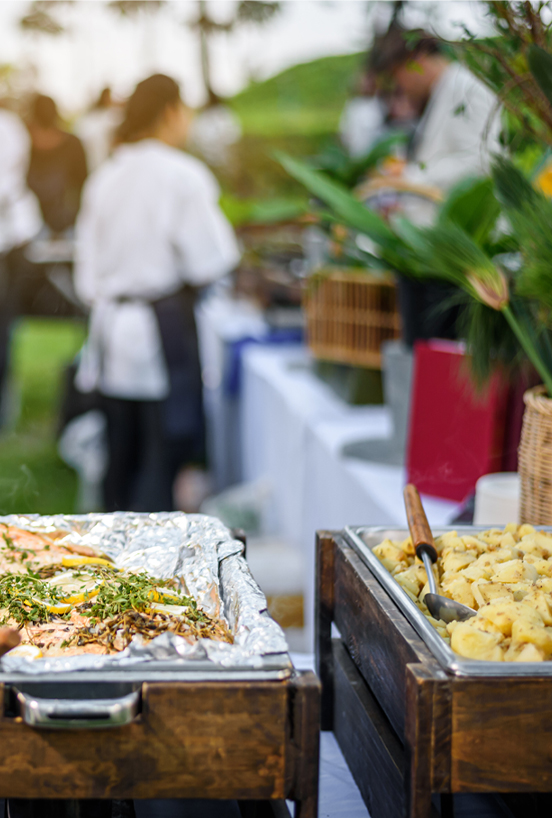 Private chef and catering service serving food during Masters Week in Augusta GA